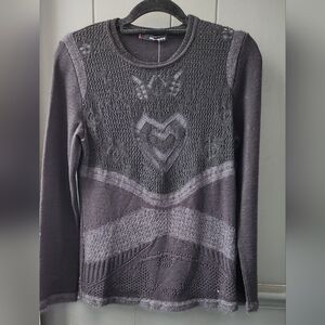 Aldomartins Black Heart Sweater